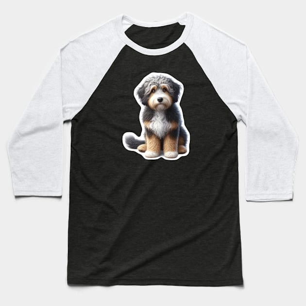 Aussiedoodle Baseball T-Shirt by millersye